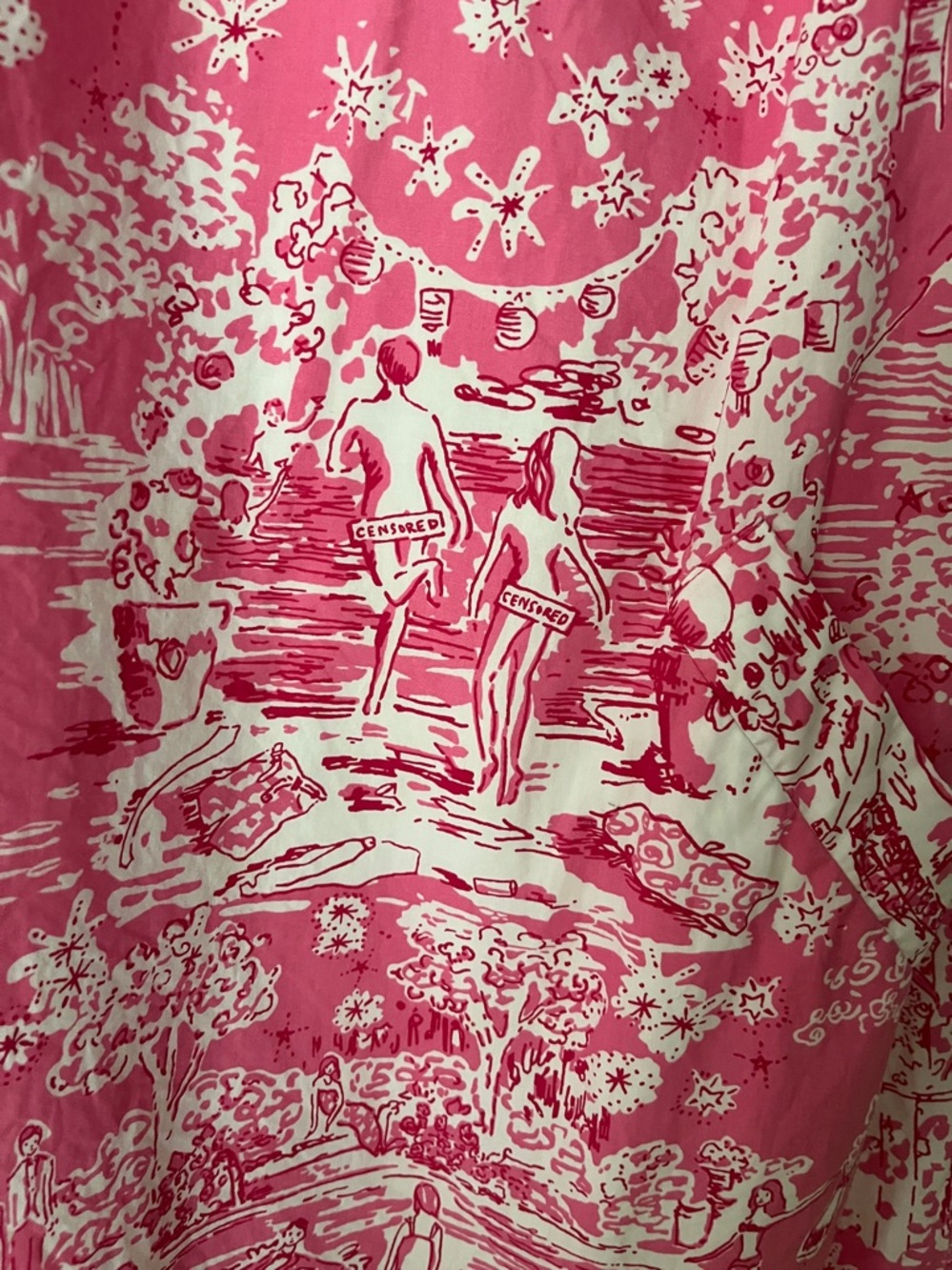 Lilly Pulitzer Pink and White Shift Dress - Picture 3 of 5